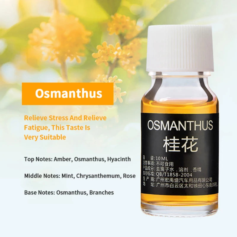 Car Fragrance Car Air Freshener Refill Liquid Perfume Essential Oil Natural Plant Aroma Diffuser Auto Interior Accessories 10ml