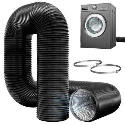 Aluminum foil exhaust hose, 3 meters extendable, 100mm diameter, universally compatible with multiple devices. Accessories for portable air conditioners/dryers/range hoods/exhaust fans. A practical home gift.