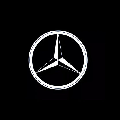 QQ 2pcs Car door welcome light logo Emblem Mercedes Benz AMG A C E GLC GLA GLE GLB Class W177 W205 W212 W213 X253 X156 W166 X247