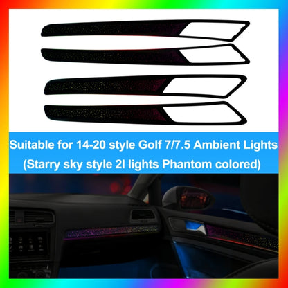 Custom Ambient Lighting Kit for 2010-2025 VW Golf MK6/7/7.5/8/8.5 1:1 OEM Mold Dashboard Four Door Panel Decoration Atmosphere