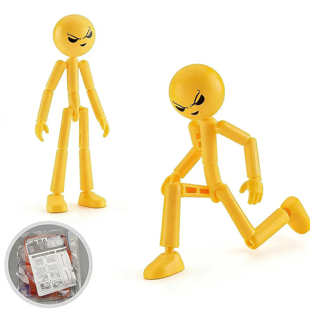 3D Printing Mannequin Multi-jointed Stickman Toy Stickman Action Figure Toy with Movable Joints Assembled Gifts For Kids Adult