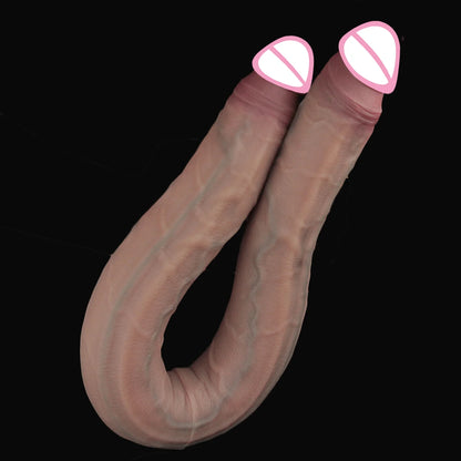 Realistic Long Dildos Double Head Dildo Anal Vaginal Stimulator Masturbator Sex Toy for Lesbian Couples Gay Men Adult Products