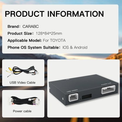 Wireless Carplay Android Auto module For TOYOTA CH-R Corolla Camry Auris prius RAV4 Avensis Highlander car play box Car decoder