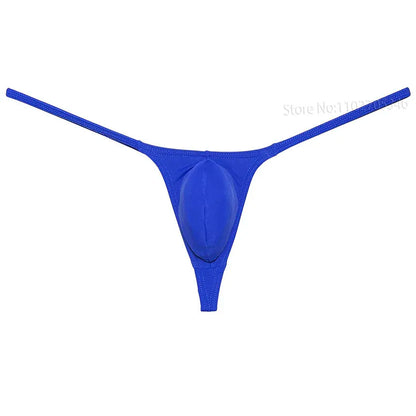 Men's Sexy Underwear Thong Contour Pouch Tangas Sexy Men Bikini Briefs Solid Underpants Briefs Bikini Thongs Soft Male Panties
