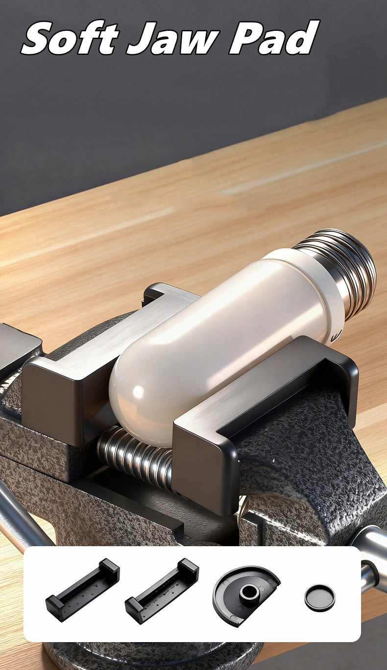 Universal Table Vise Multi-functional Portable 360° Swivel Base Clamp On Vice/Table Vise For Woodworking, Cutting Conduit, Drill
