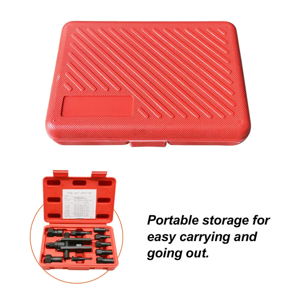 10Pcs 8-25MM Blind Internal Bearing Removal Tool Two Jaw Inner Insert Motorcycle Bearing Disassembly Tool Set