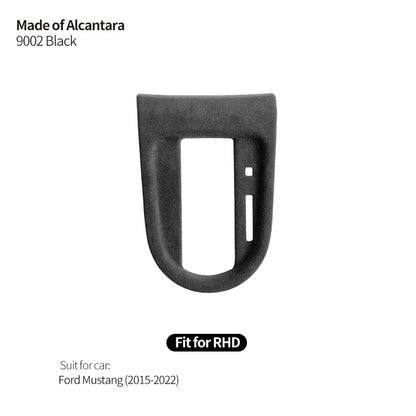 Made of Alcantara For Mustang Car Center Console Gear Shift Panel Trim Sticker and Gear Shift Boot Cover Interior Accessories