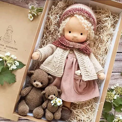 30cm New Waldorf Handmade Cotton Stuffed Plush Doll Kawaii Anime Collection Model Room Decoration Festival Gift Adults Toys