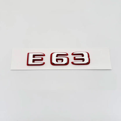 2024 New style Two tone Letters Numbers Emblem E43 E53 E63s for Car Fender Trunk Rear W212 W213 W214 Sticker