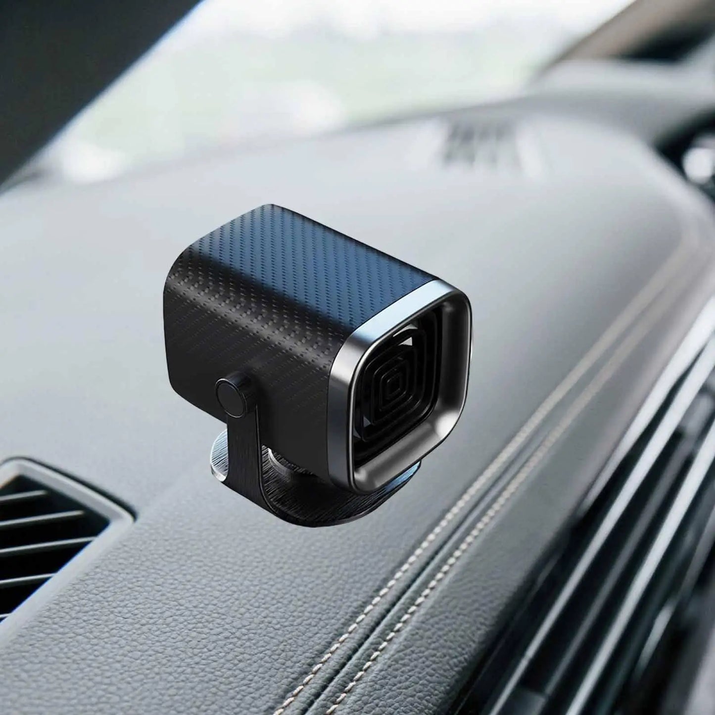 Mini Fan Heater with 360 Rotation Portable Car Electric Heater for Defogging and Defrosting Winter Windscreens