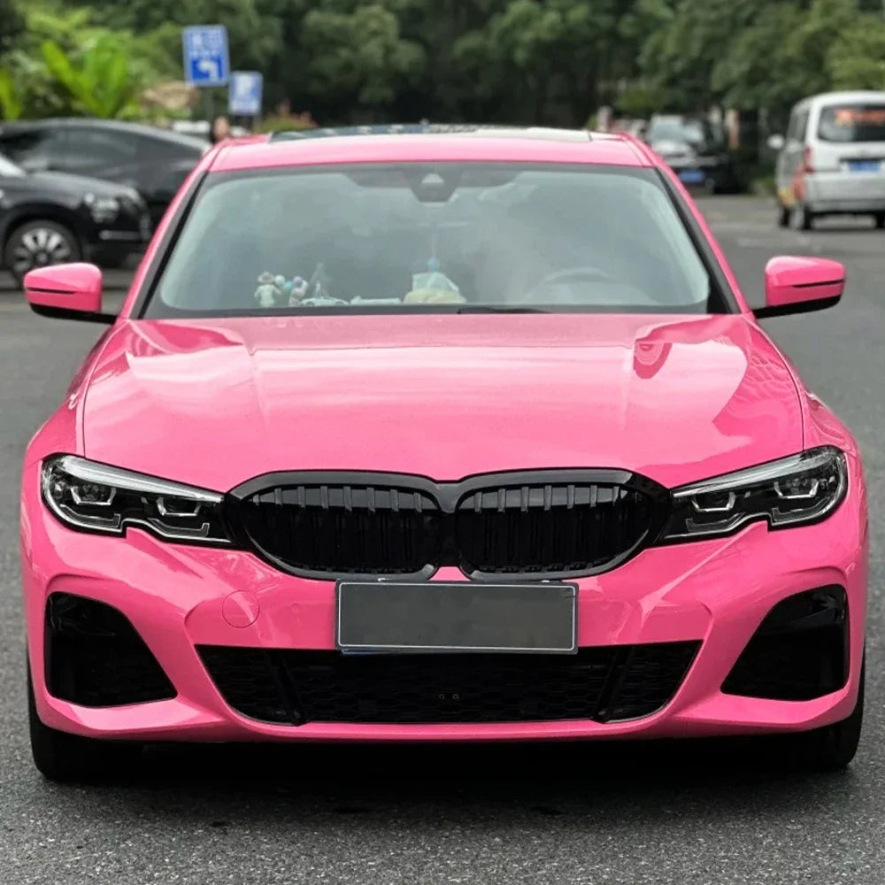 Platinum Rose Pink Auto Wrapping Film Vinyl Wrap Car Stickers Color Change Film Bubble Free Sticker Vinyl Decals Car Accessories