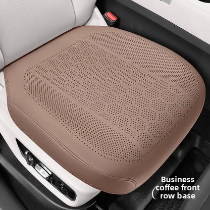 High Quality Nappa Leather Universal Car Seat Full Cover Breathable Luxury SUV Car Protection Perforated Leather Seat Full Cover