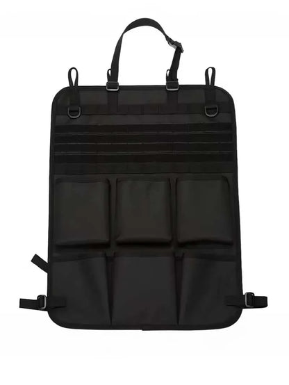 Car seat back storage bag, camping accessories wash bag with adjustable shoulder strap, outdoor camping cosmetic bag