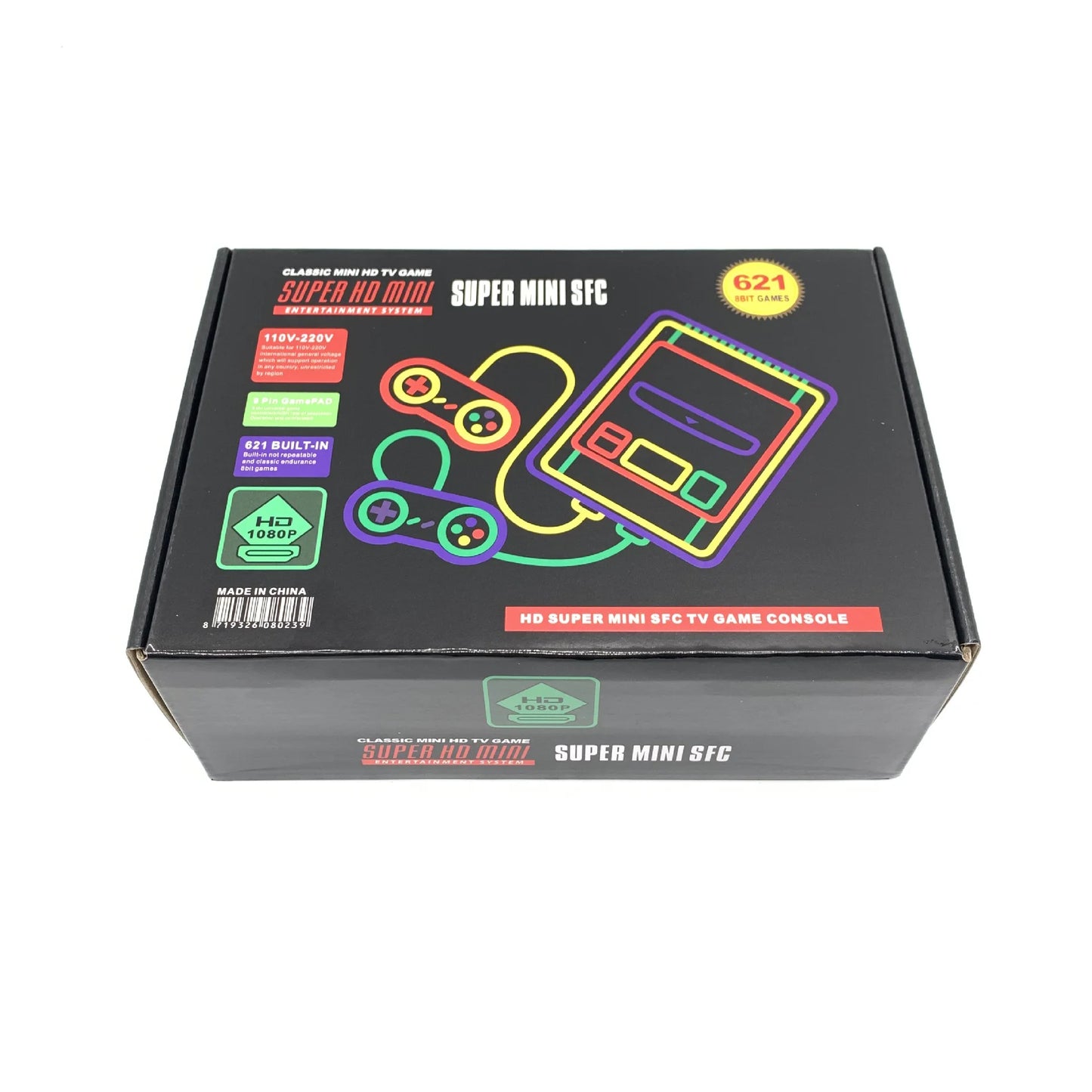 SFC621 Mini Retro Video Game Console 4K HDMI For SNES Home Came Console Built in SFC620 Game with wired Gamepad for Kids Gifts