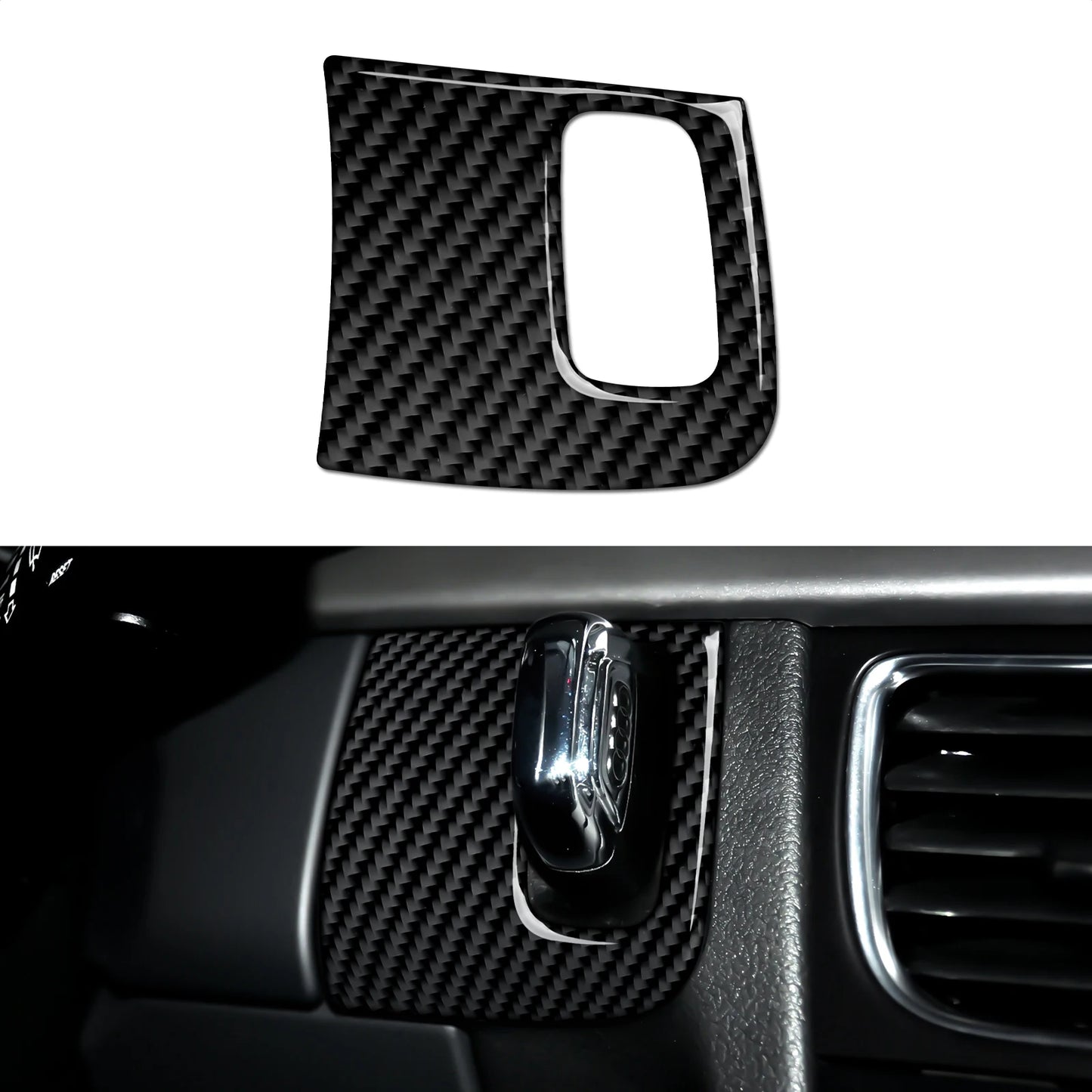 Car Center Console Gear Shift Panel Set, For Audi A4 S4 RS4 A5 S5 RS5 (2007-2016) Carbon Fiber Interior Sticker Trim Accessories