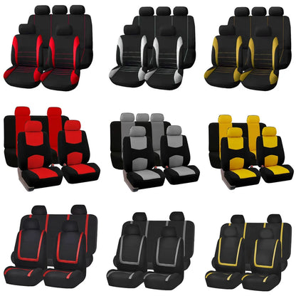 2/5Seats Fabric Car Seat Covers For Peugeot 508 207 307 407 3008 206 2008 208 sw 308 107 301 408 5008 4008 Rifter Traveller RCZ