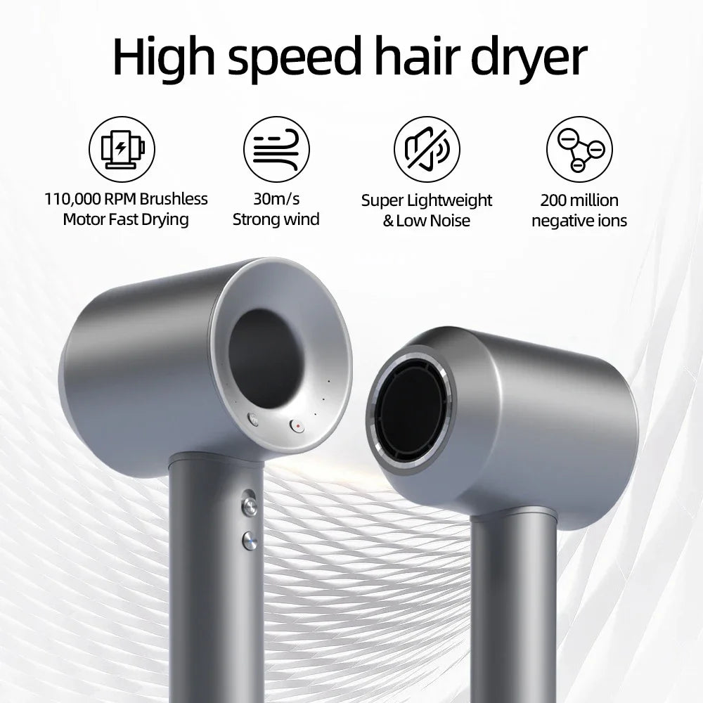 Compact Travel Hair Dryer with Folding Handle, Mini Lightweight Blow Dryer Dual Voltage, Quick Dry Portable Blowdryer for Home B