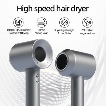 Compact Travel Hair Dryer with Folding Handle, Mini Lightweight Blow Dryer Dual Voltage, Quick Dry Portable Blowdryer for Home B