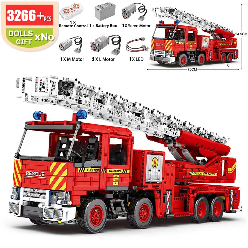 MOC-83447 Remote Control Mechanical D11 Bulldozer City Construction Vehicle Building Blocks Model Large Crane Truck Toys For Kid