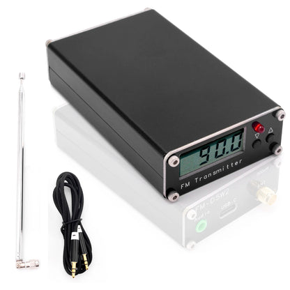 2KM 0.5W FM Transmitter 76M-108Mhz Digital Display Stereo FM Transmit TYPE-C USB Churches CAR Radio Broadcast Campus Station