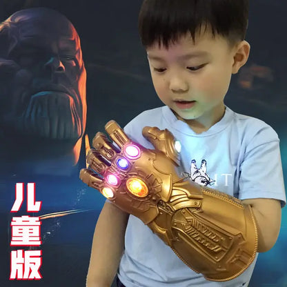 Marvel Iron Man Thanos PVC Infinity Gauntlet Wearable Movable Led Removable Infinity Stones Cosplay Prop Collectible Model Adult