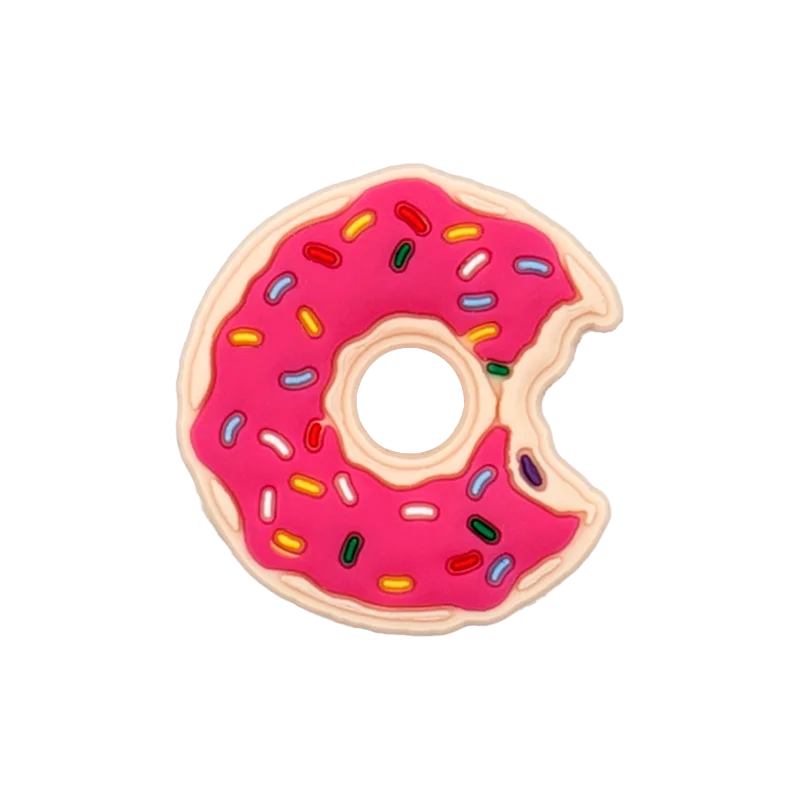 1/25PCS Delicious Food Series Shoe Accessories Charms for Women Men Sandwich Donut Pizza Shoe Decorations Fashion Clog Buckle