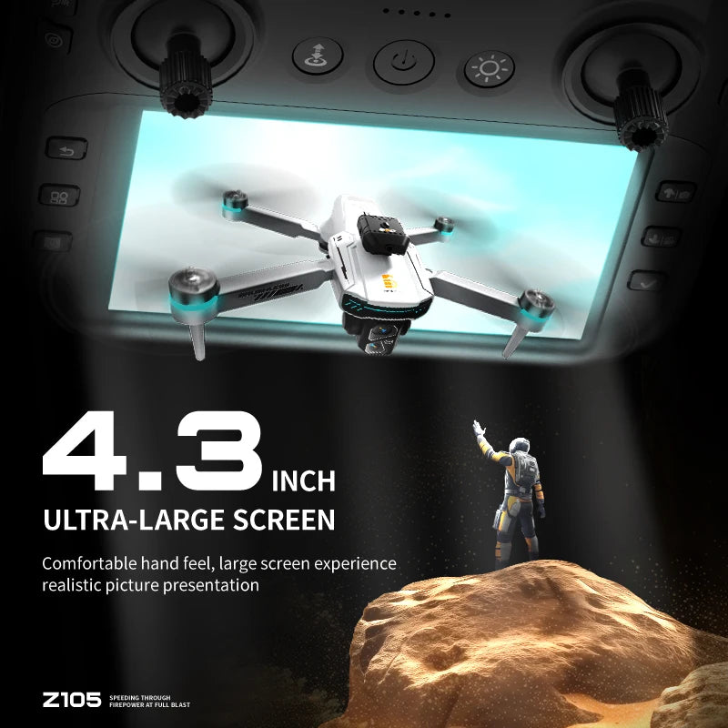Z105 Mini Drone RC Quadcopter with Brushed Motor Brainy Flight 4.5-inch Remote Control Kid/Beginner-Friendly Toy Friendship Gift