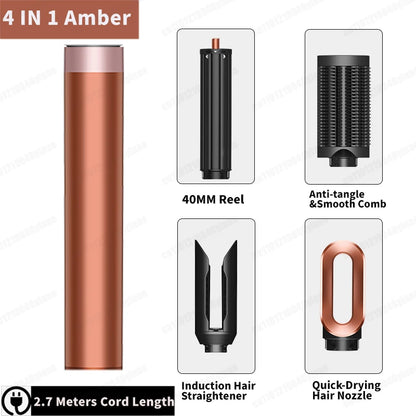 SenCiciMen X19 Multi Hair Styler Curling Iron Hair Hot Air Brush Curling Barrel With Comb Nozzles HairDryer for Voluminous Style