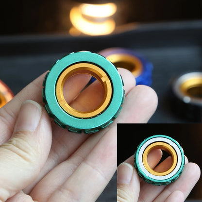 Mechanical Fidget Ratchet Ring EDC Fidget Sliders Fidget Toys Stress Relief For Adults Magnetic Metal For Adult Children Gift