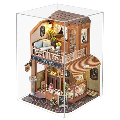 New Diy Big Wooden Dollhouse  Furniture Light Kit Doll House Casa Miniature Accessories Handmade Wooden Toys Birthday Gifts