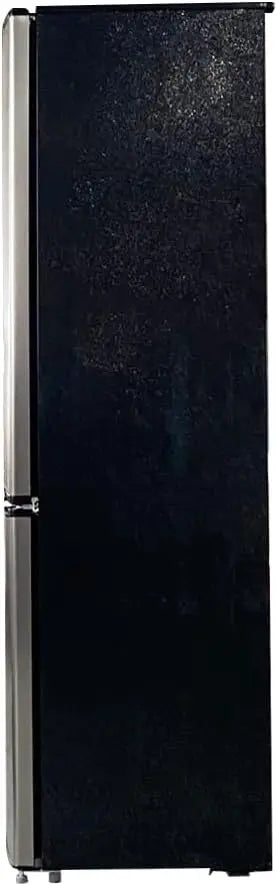 Compact 9.2 Cu Ft Refrigerator with Bottom Freezer, Stainless Steel