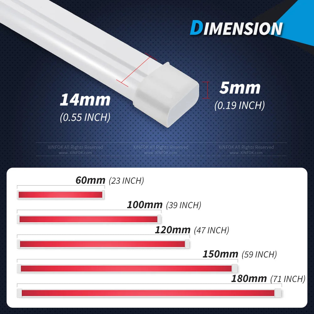 XINFOK LED Auto Car Hood Lights Strip Universal Lamps Ambient Lights For Car Turn Signal Indicator Daytime Running Light DRL 12V