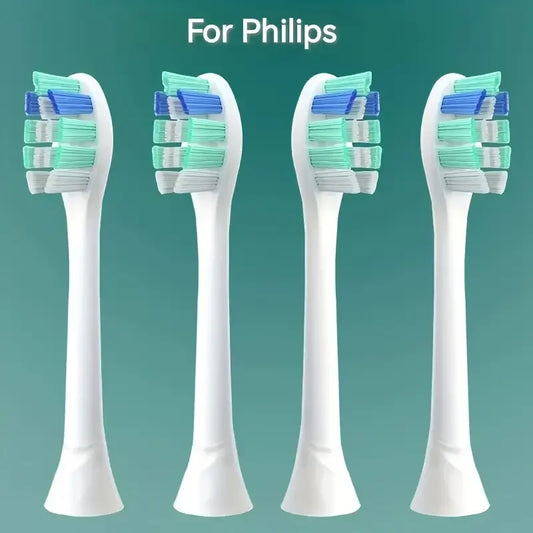 Replacement Toothbrush Heads For HX6730/HX6721/HX3216/HX9362/HX3210/HX6013/HX9063/HX6063 Bright White Brush Heads Nozzles C3 W3