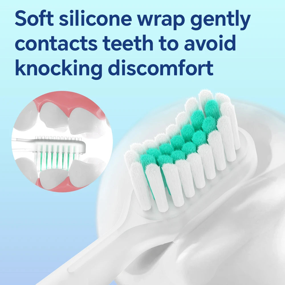 Oscillation & Vibration Replacement Brush Heads Compatible with Oral B Electric Toothbrush, Precision Clean Head for Pro 100/500