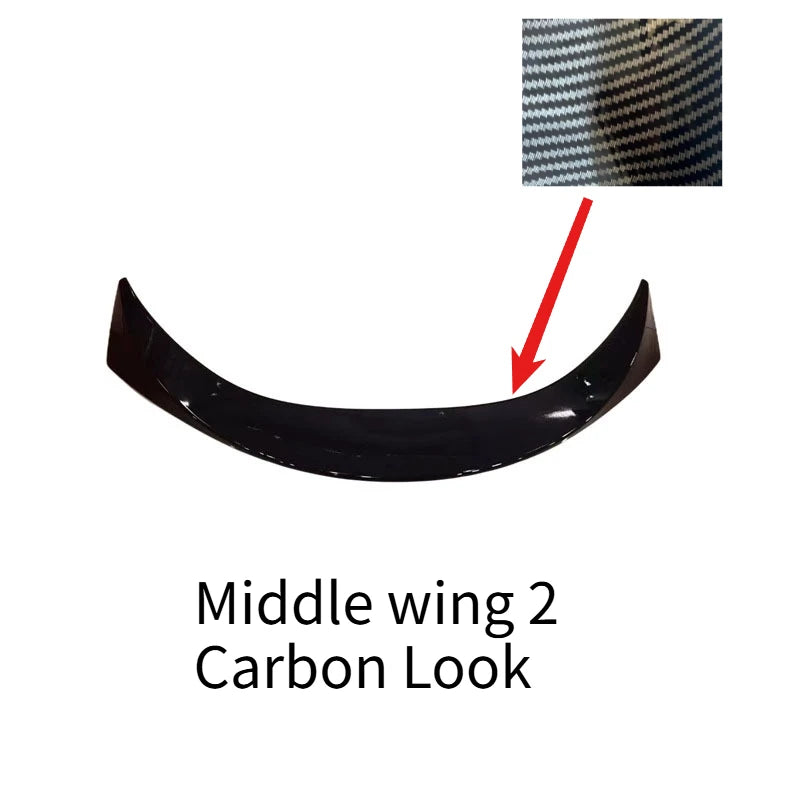 For Toyota Corolla Hatchback 2019-2024 Rear Roof Spoiler Trunk Wing Lip Middle Wing Body kits Diffuser Tail Fin Accessories