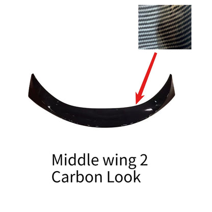 For Toyota Corolla Hatchback 2019-2024 Rear Roof Spoiler Trunk Wing Lip Middle Wing Body kits Diffuser Tail Fin Accessories