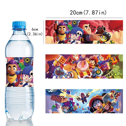 Anime Game Theme Party Supplies Flag Pull Banner Cake Topper Balloon Set Kid Girl Boy Happy Birthday Party Baby Shower Decor