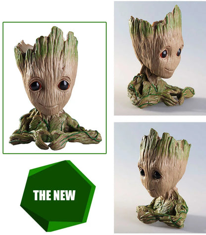 Groot Flower Home Decoration Vases Multifunction Groot Flower Pot Ornaments Arrangement Action Character Figurine Pen Holder