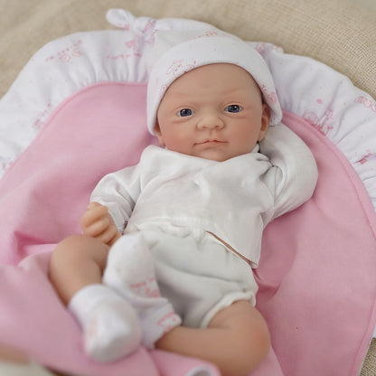 12"  Micro Preemie Full Body Silicone Baby Doll  Girl "Luna"& Boy "Toby" Lifelike Reborn Doll Surprice Children Anti-Stress