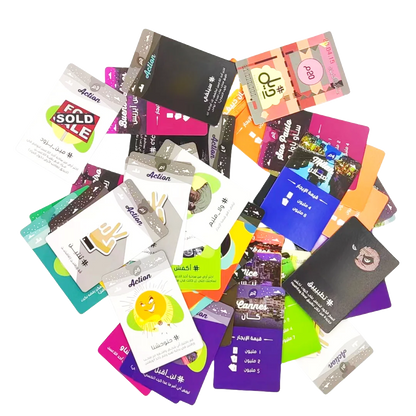 Hashtag deal An interactive board game and Arabic card game perfect for holiday gifts, family gatherings, or playing with friend