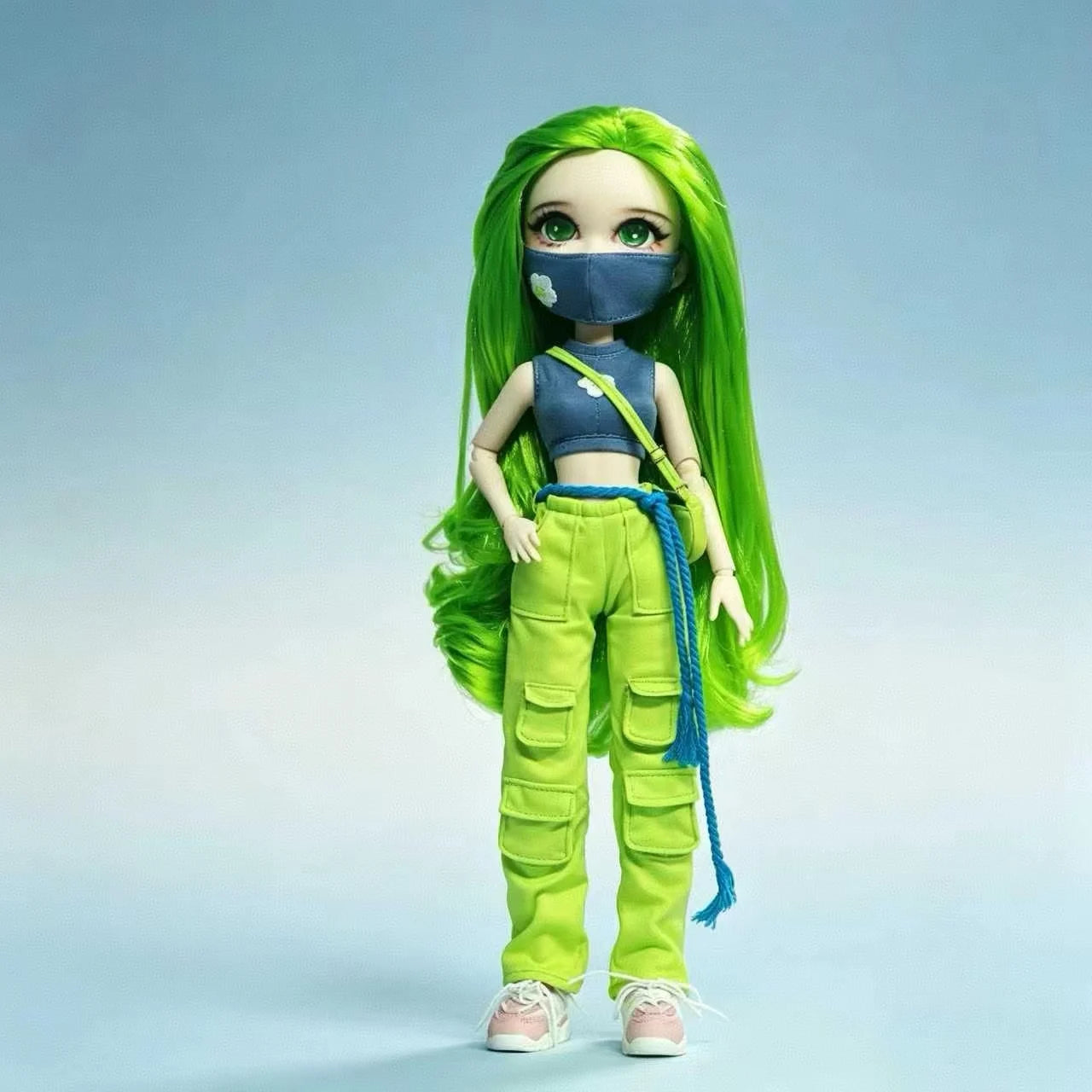 Fashion Doll Original 5-inch BJD Doll: Beiji Dihua'er Cute Art Figure with Articulated Joints and Doll Clothes