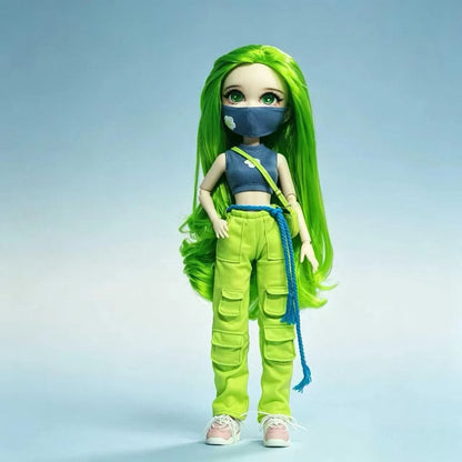 Fashion Doll Original 5-inch BJD Doll: Beiji Dihua'er Cute Art Figure with Articulated Joints and Doll Clothes