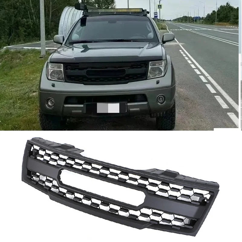 For Navara Frontier 2005-2008 Frontier D40 2009 2010 2011 2012 2013-2016 Front Racing Grill Center Grille Auto Parts Refit Grid