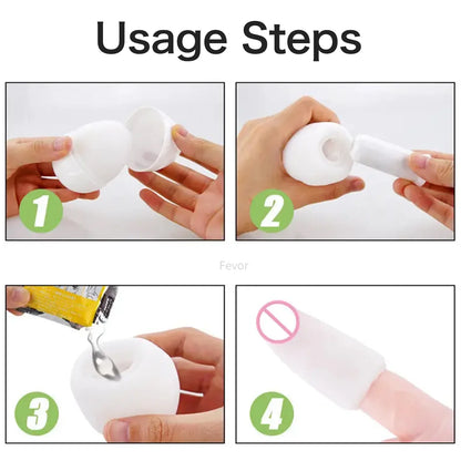 6pcs Mini Cups Masturbator Egg Portable Stimulator Penis Massager Soft Rubber Adult Sex Toys Men Realistic Vagina Pocket Pussy