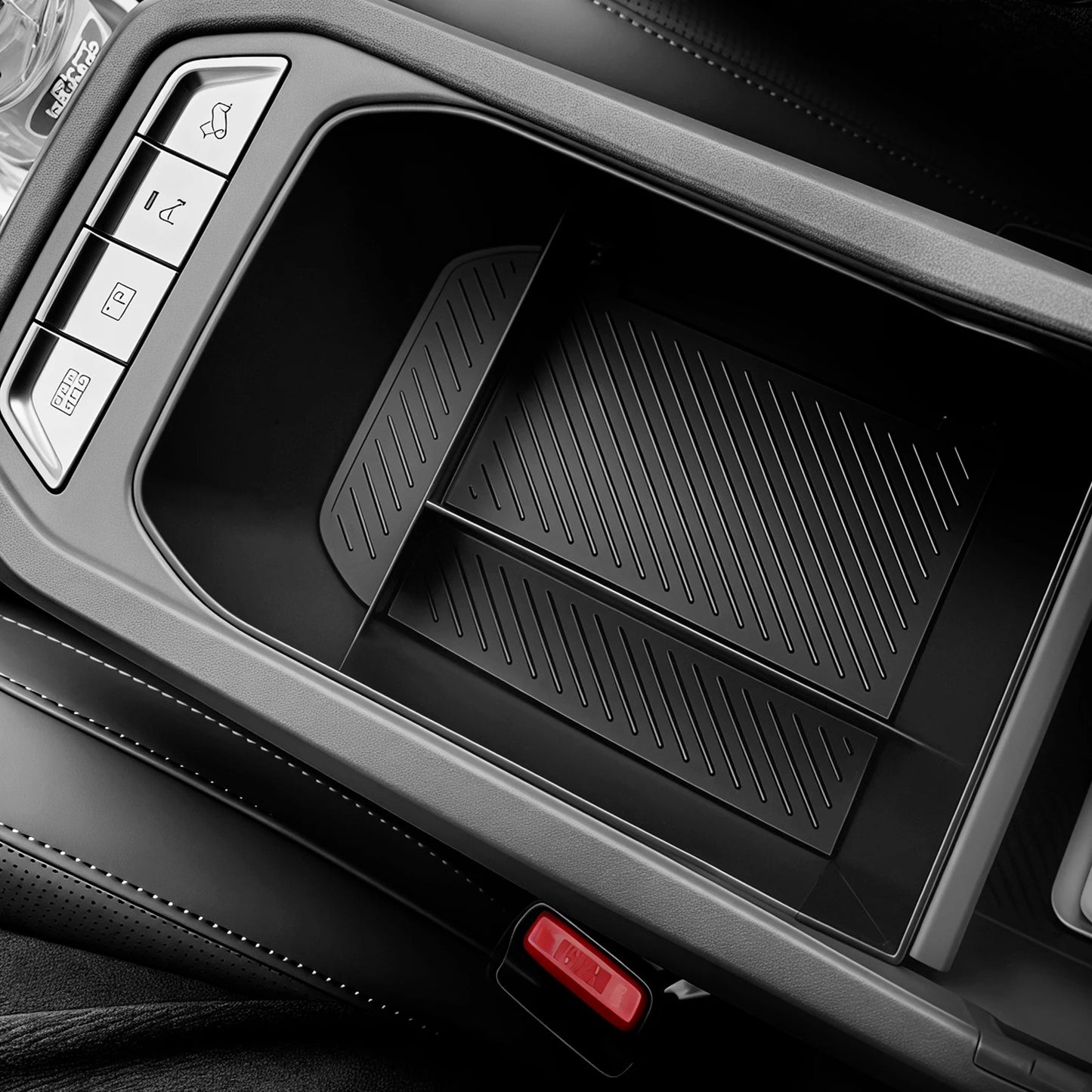 Central Console Armrest Front Storage Box Organizer Container Tray Car Interior Stowing Tidying For Kia EV3