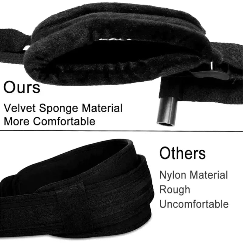 Extra Thick Padded Door Swing Ergonomic Leg Support Adjustable Over-The-Door Sling System Heavy-Duty Comfort Harness for Couple