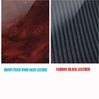 Customized Hole-punch Wear-resistant Car Steering Wheel Cover for Nissan Patrol Y61 Black Genuine Leather Car Accessories