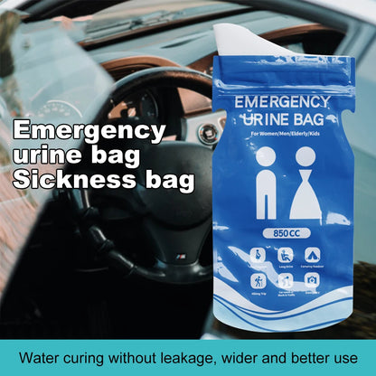 1-30PCS Outdoor Emergency Urine Bags 850ml Disposable Travel Mobile Toilet Portable Urinal Bag for Female Baby Male Vomiting Bag