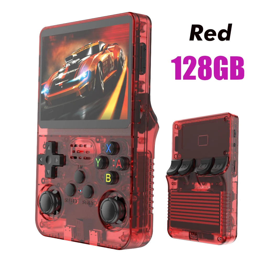 Open Source R36S Retro Handheld Video Game Console Linux System 3.5 Inch IPS Screen Portable Pocket Video Player 64GB Games Gift