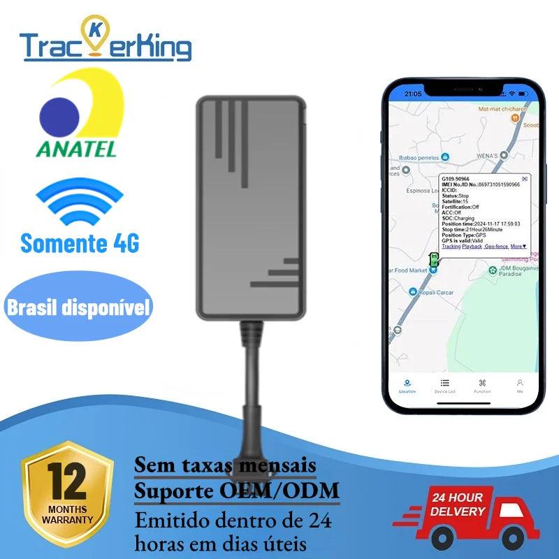 GPS Tracker for Car Motorcycle 4G Tracker J16 GPS Tracker Vehicle Satellite Locator Easy Install for vehicle
